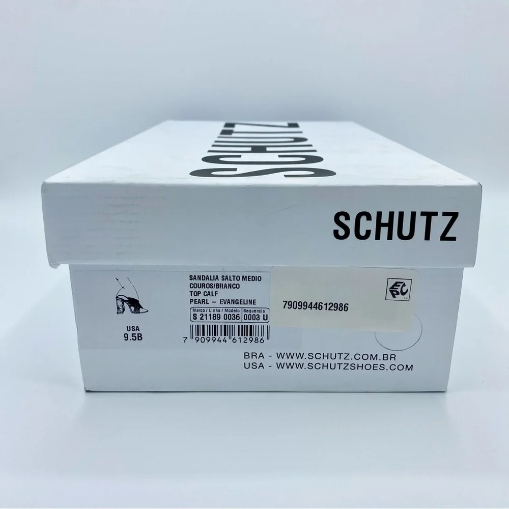 SCHUTZ Pearl Evangeline Block Heel Slide Sandal